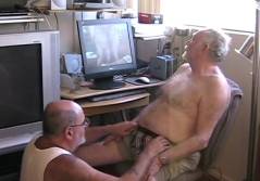 Grandpa Friends Watch Porn AND Making Porn