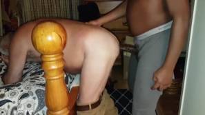 Grandad Hooks Up With Big Black Friend (homemade interracial)