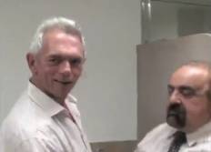 Elegant Oldies Goes Gay In Public Toilet At Work
