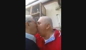 Neighbors Kissing And Sucking Man Boobs While Wives Are Shopping